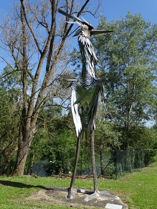 Sculpture heron 4
